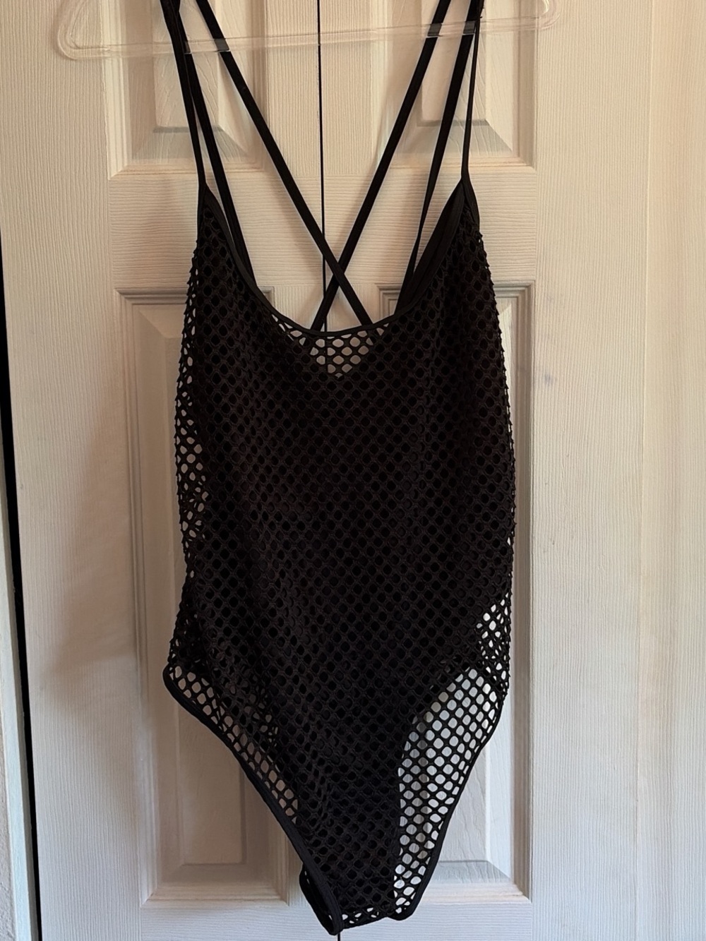 Killstar Black Fishnet One-Piece with Strap Detail